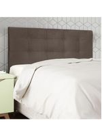Cabeceira Estofada para Cama King Helena – 195 cm | Suede Marrom