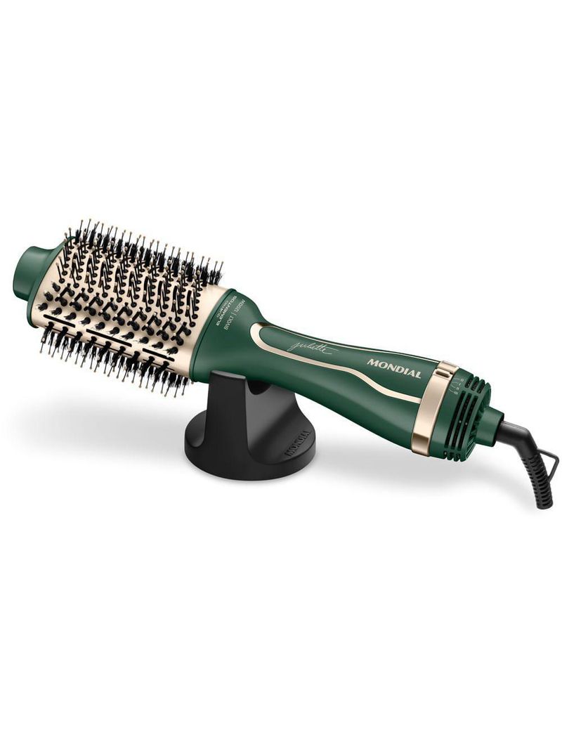Escova Secadora By Juliette Mondial Verde Oliva 1200w Bivolt