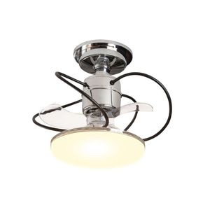 Ventilador De Teto Treviso Cromado Elegance Led Bivolt