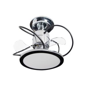 Ventilador De Teto Treviso Cromado Confort Led Bivolt