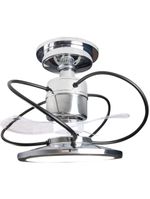 Ventilador De Teto Treviso Cromado Confort Led Bivolt