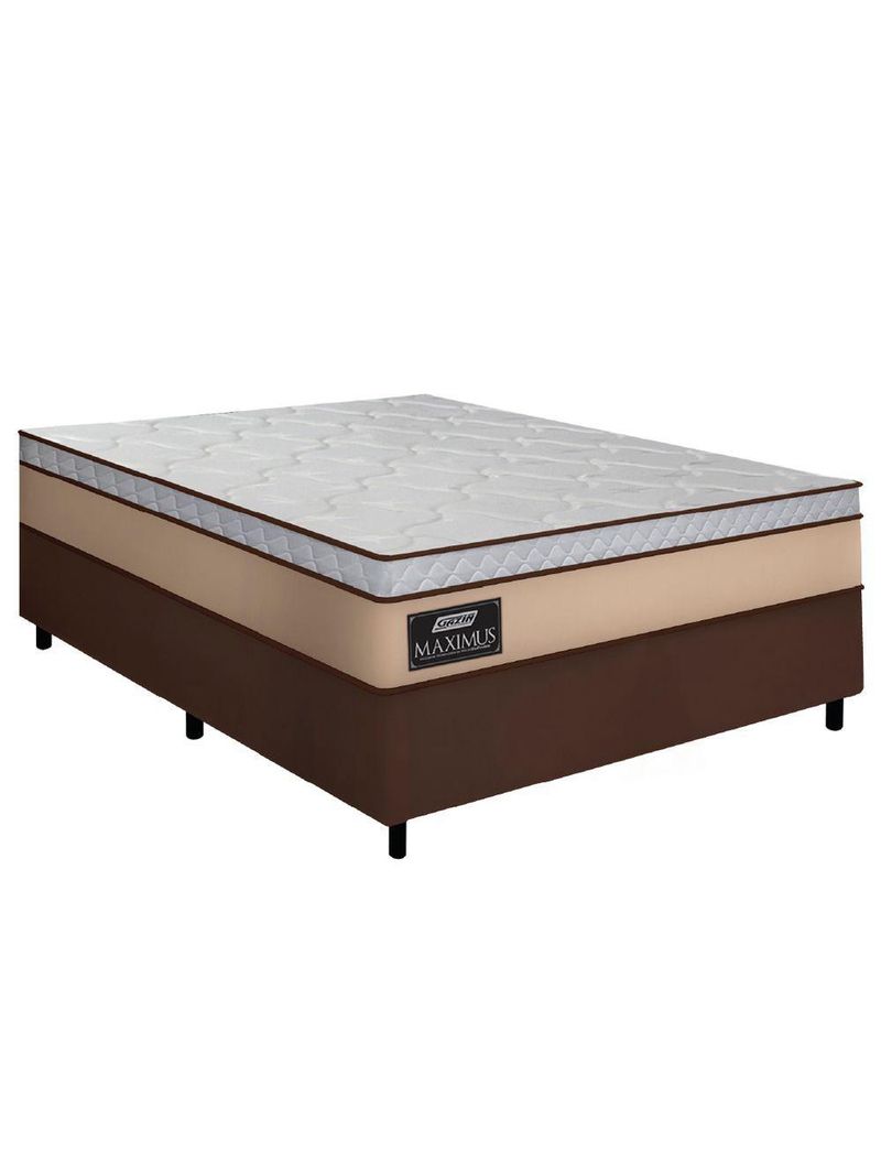 Cama Box Casal Queen Gazin Colchão Molas Ensacadas Maximus