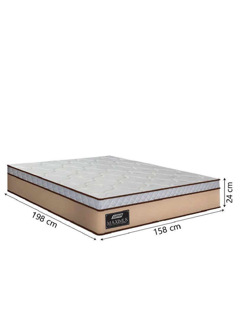 Cama Box Casal Queen Gazin Colchão Molas Ensacadas Maximus