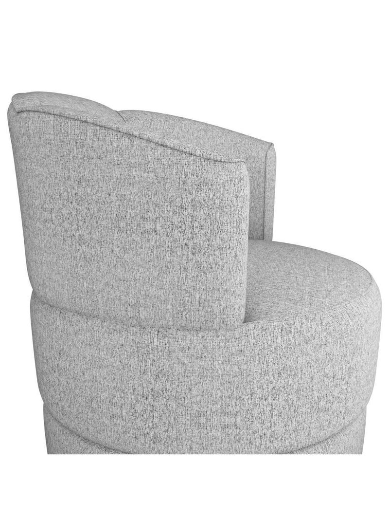 Poltrona Base Giratoria Marselha Linho Vancouver Milani Store Bege