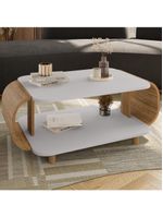 Mesa de Centro Orgânica Floripa 92cm Bechara Off White Naturalle