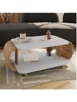 Mesa de Centro Orgânica Floripa 92cm Bechara Off White Naturalle