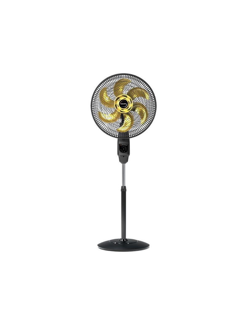 Ventilador De Coluna Mallory Chronos 40cm Preto E Dourado - 220v