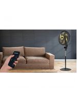 Ventilador De Coluna Mallory Chronos 40cm Preto E Dourado - 220v