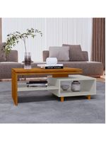 Mesa de Centro Para Sala Lima 90cm Bechara Cinamomo Off White