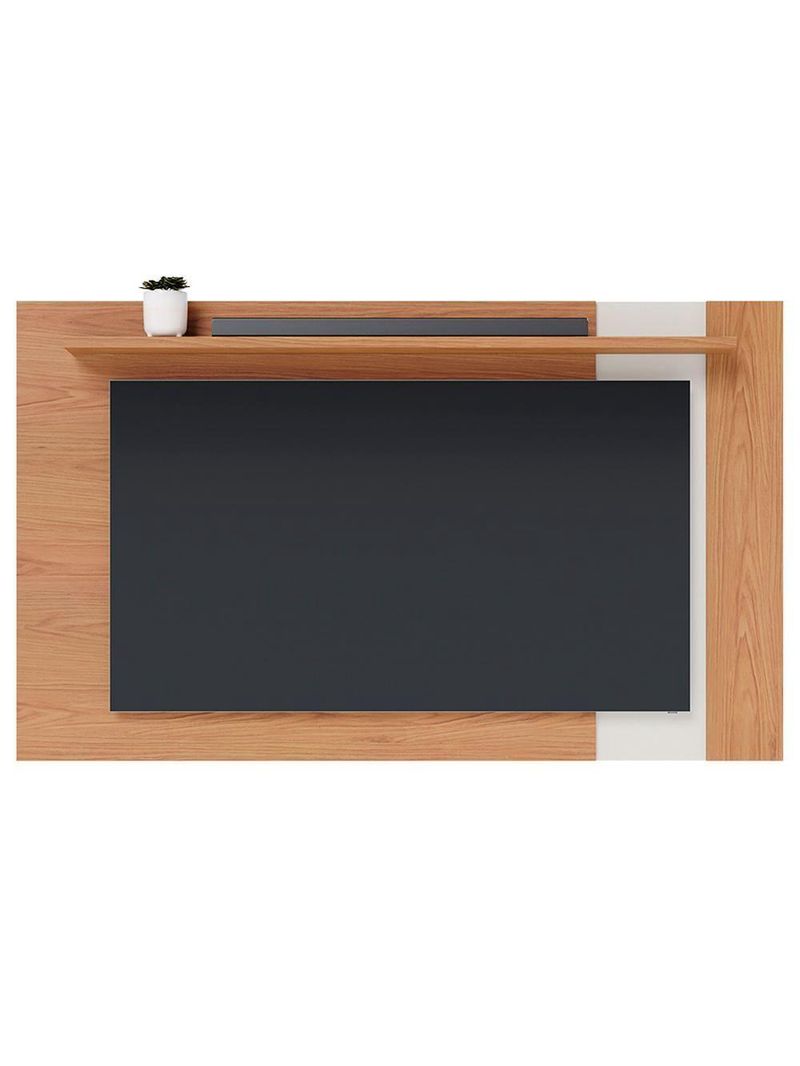 Painel Extensível para TV até 70 Polegadas 180 cm Leme Colibri Freijó Off White Matte