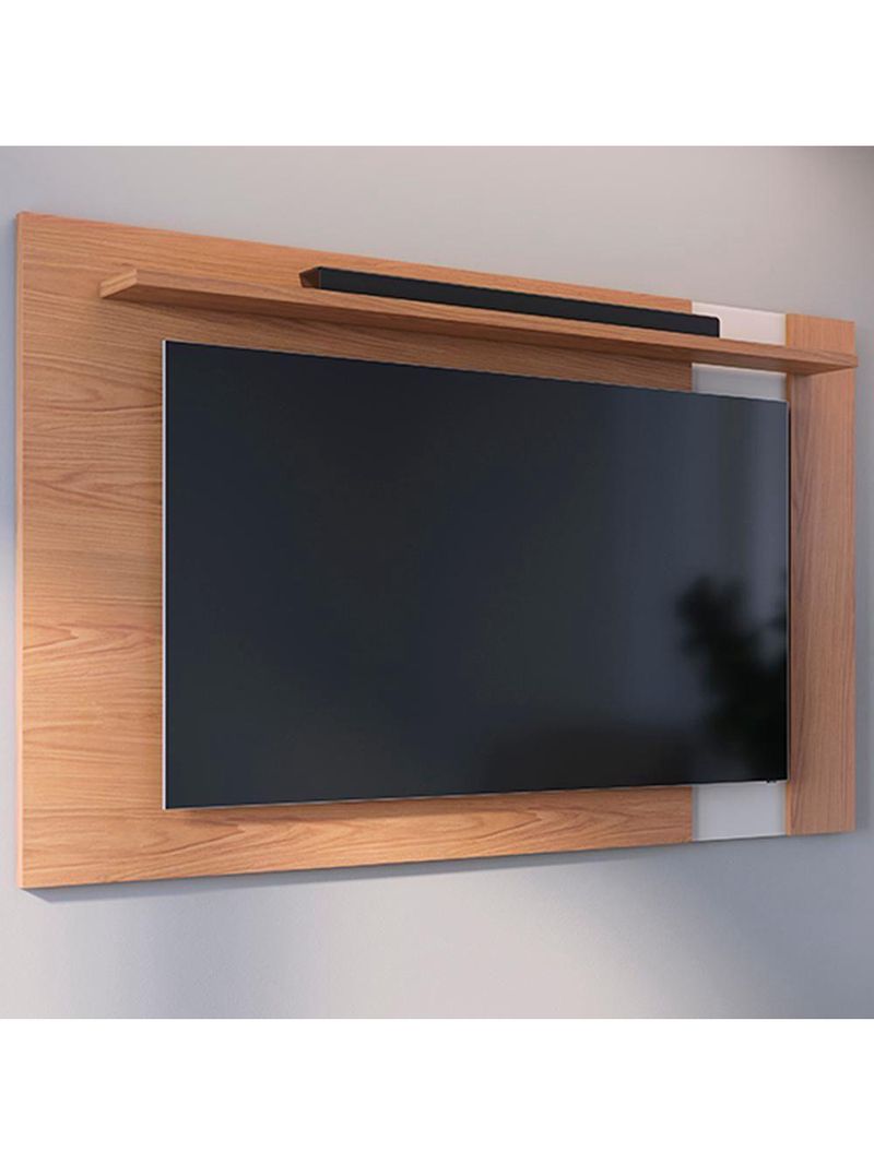 Painel Extensível para TV até 70 Polegadas 180 cm Leme Colibri Freijó Off White Matte