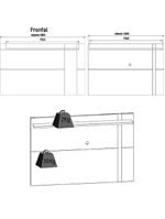 Painel Extensível para TV até 70 Polegadas 180 cm Leme Colibri Freijó Off White Matte