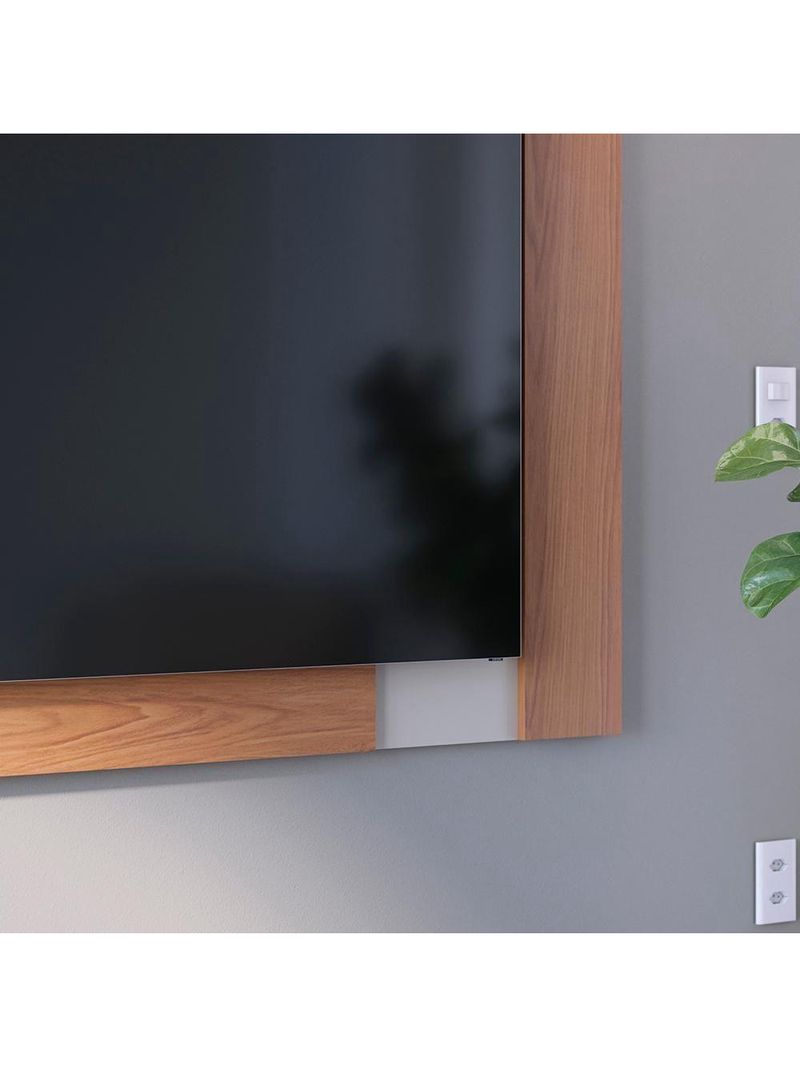 Painel Extensível para TV até 70 Polegadas 180 cm Leme Colibri Freijó Off White Matte