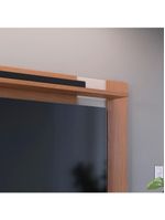 Painel Extensível para TV até 70 Polegadas 180 cm Leme Colibri Freijó Off White Matte