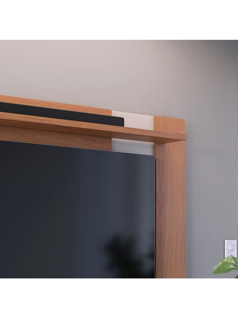 Painel Extensível para TV até 70 Polegadas 180 cm Leme Colibri Freijó Off White Matte