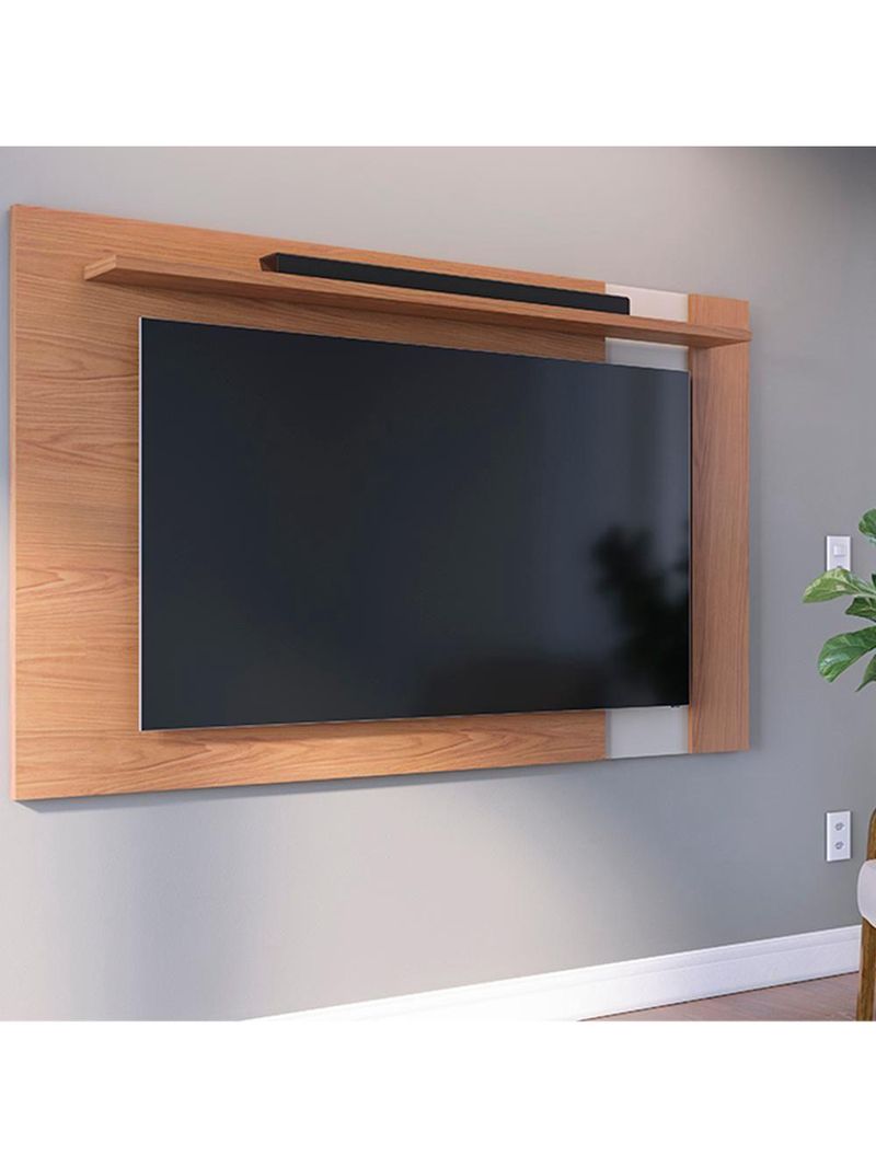 Painel Extensível para TV até 70 Polegadas 180 cm Leme Colibri Freijó Off White Matte