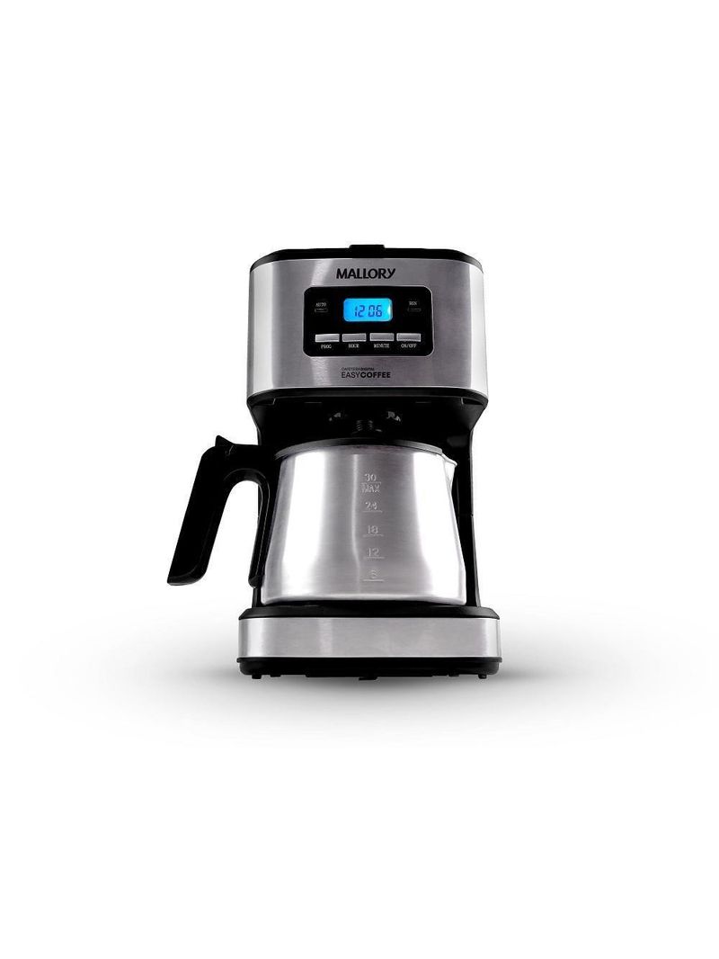 Cafeteira Elétrica Mallory 1,5 Litros Easy Coffee Preto E Inox - 110V