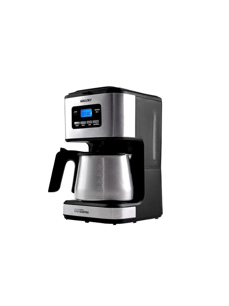 Cafeteira Elétrica Mallory 1,5 Litros Easy Coffee Preto E Inox - 110V