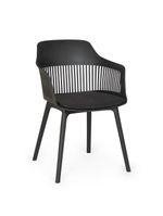 Cadeira De Jantar Estofada Marcela - Preto