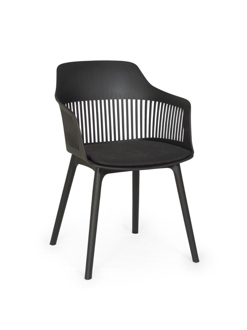 Cadeira De Jantar Estofada Marcela - Preto