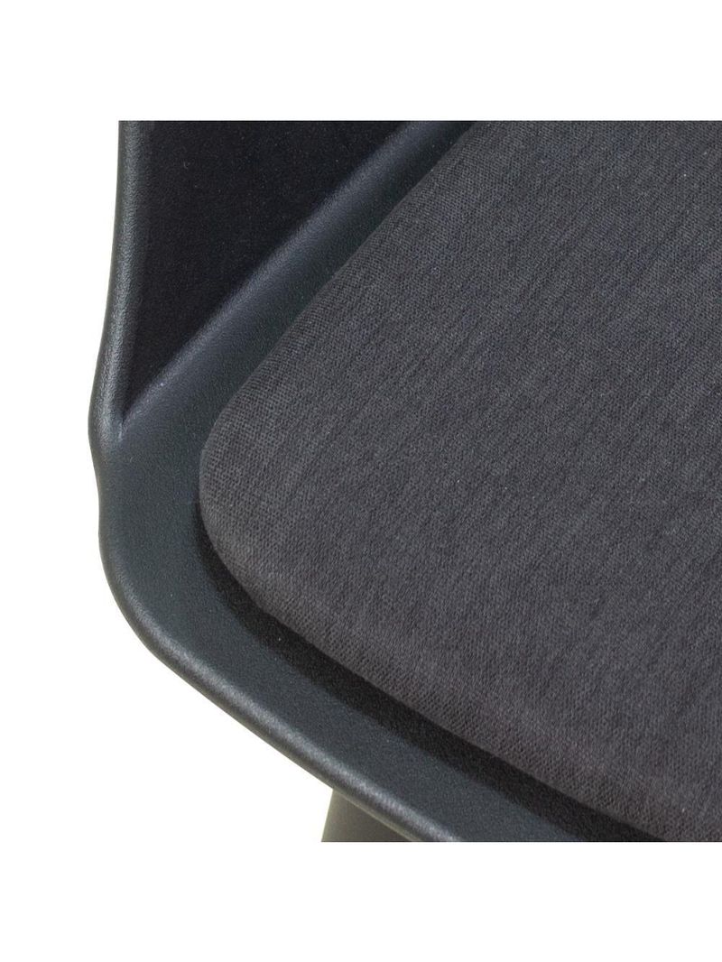 Cadeira De Jantar Estofada Marcela - Preto