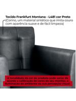 Poltrona Decorativa Pes Palito Cancun Corino Frankfurt Milani Store Preto Grafite