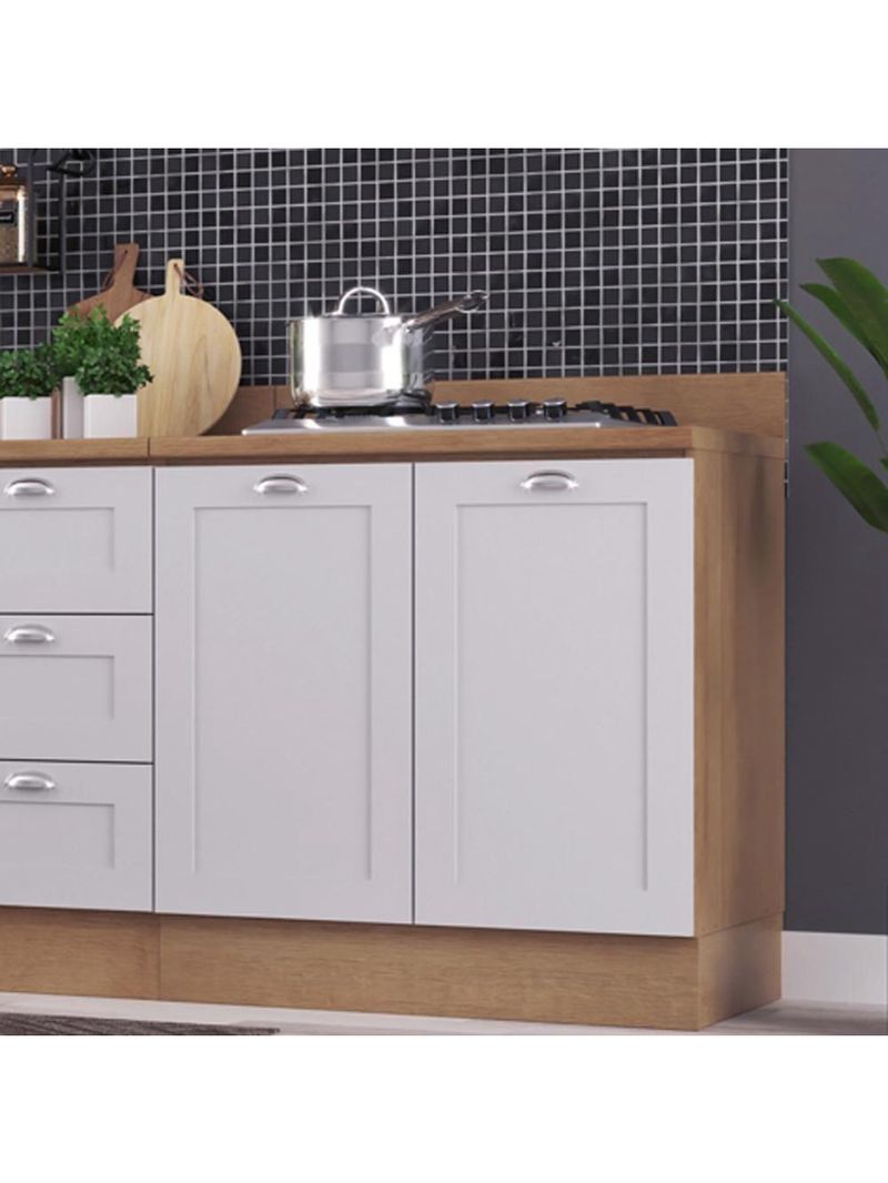 Armário De Cozinha Completo Ditália Denver 5 Pc Rv/br D10