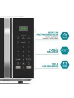 Micro-ondas 25L Philco Função Tira Odor 1100W PM27 110V