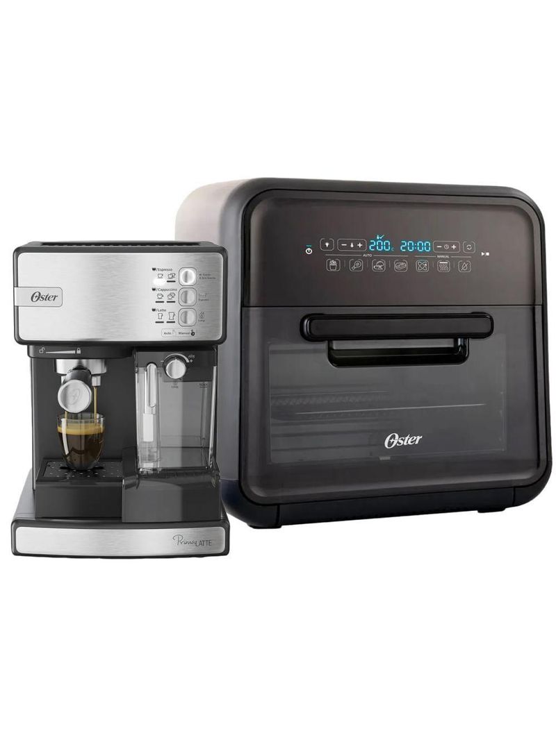 Kit Fritadeira Super Fryer e Cafeteira Nova PrimaLatte Oster - 220V