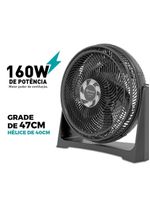 Ventilador Circulador Prime Air 3 Velocidades 160W ACA40A - 110V