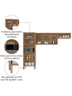 Armário de Cozinha Compacta 9 Portas Versalhes Kit's Paraná