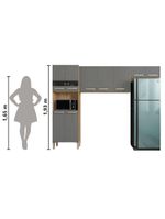 Armário de Cozinha Compacta 9 Portas Versalhes Kit's Paraná