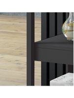 Aparador Carrinho Chá Ditália 2 Gavetas Preto Ba-135