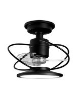 Ventilador De Teto Treviso Preto Fosco Confort Led Bivolt
