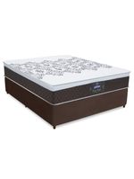Cama Box Casal Molas Ensacadas Marrom 138X188X66Cm