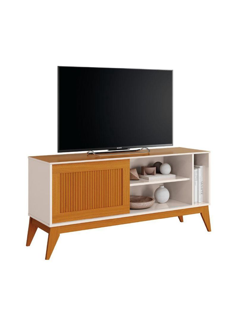 Rack Bancada Para Tv Até 55 Polegadas 1,36m Ripado Aruba