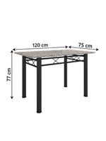 Conjunto Sala de Jantar Mesa Tampo Granito 4 Cadeiras Diana