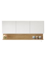 Armário Aéreo De Cozinha 3 Portas Com Nicho 1,50m Line