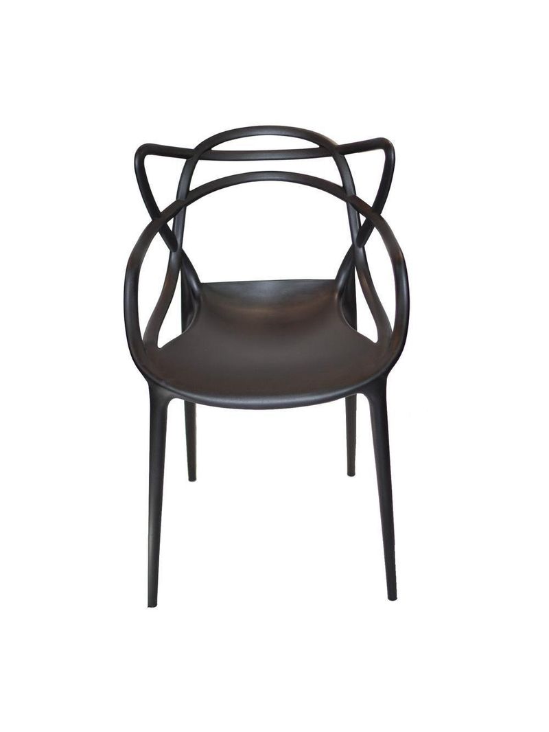 Cadeira Allegra Masters 100% Polipropileno Preta - Durabilidade Excepcional!