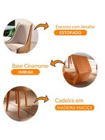 Sala De Jantar 8 Cadeiras Off White/imb/tuirm Caramelo