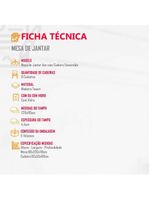 Sala De Jantar 8 Cadeiras Off White/imb/tuirm Caramelo