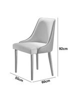 Sala De Jantar 8 Cadeiras Off White/imb/tuirm Caramelo