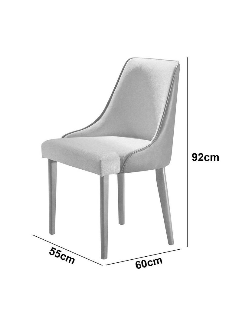 Sala De Jantar 8 Cadeiras Off White/imb/tuirm Caramelo