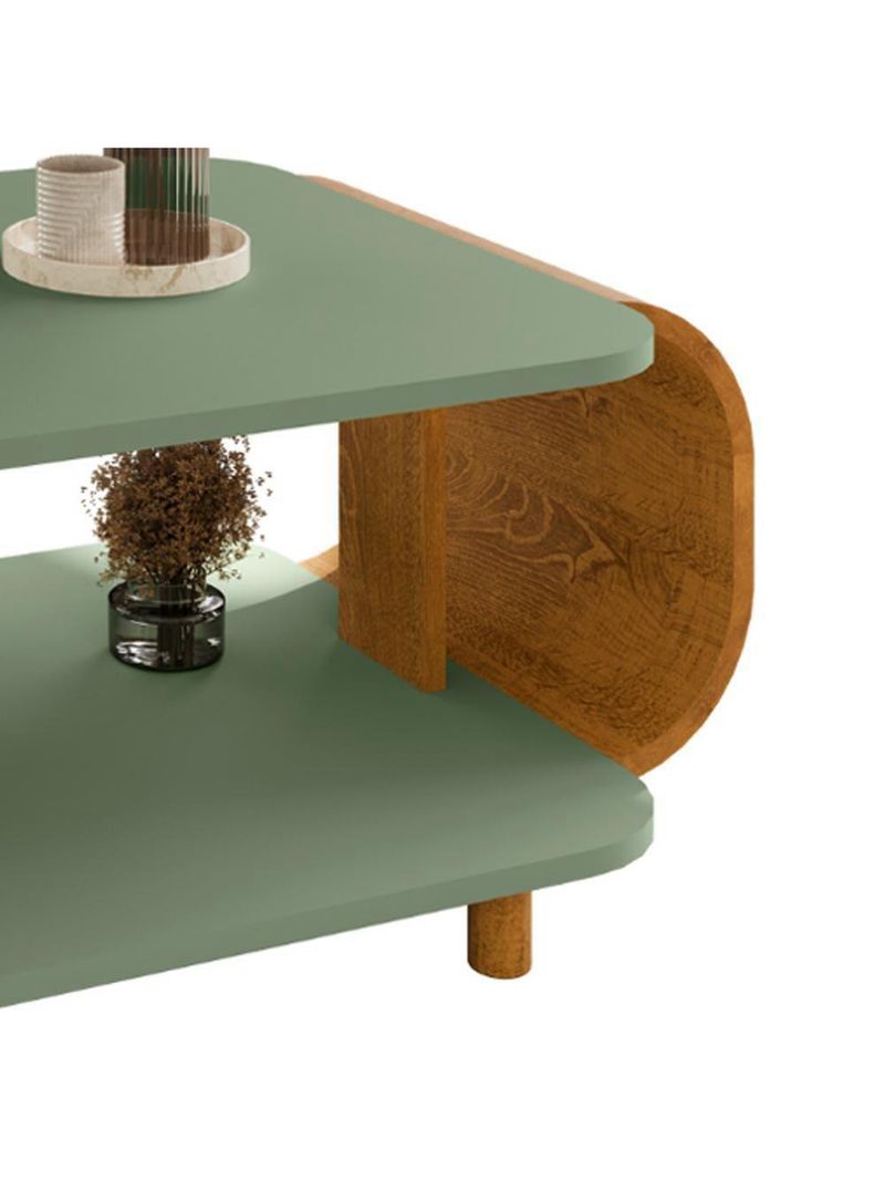 Mesa de Centro Orgânica Floripa 92cm Bechara Pistache/Naturalle