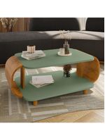 Mesa de Centro Orgânica Floripa 92cm Bechara Pistache/Naturalle