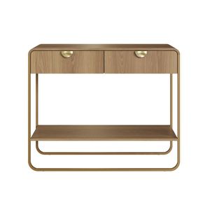 Aparador Orgânico 2 Gavetas 100cm 28066 Artesano Hanover Dourado