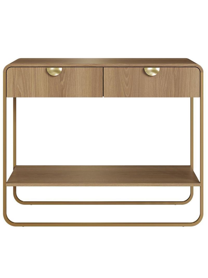 Aparador Orgânico 2 Gavetas 100cm 28066 Artesano Hanover Dourado