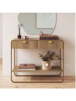 Aparador Orgânico 2 Gavetas 100cm 28066 Artesano Hanover Dourado