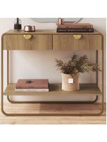 Aparador Orgânico 2 Gavetas 100cm 28066 Artesano Hanover Dourado