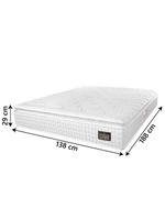 Colchão Casal Espuma D45 Lazio Pillow Top 138x188cm